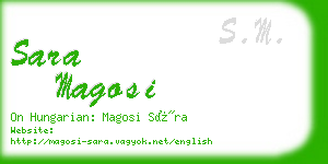 sara magosi business card